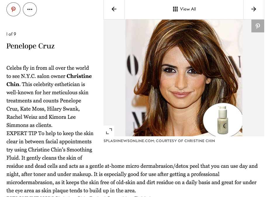 Skin experts: Penelope Cruz – InStyle