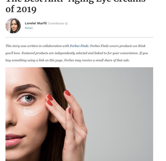 The Best Anti-Aging Eye Creams of 2019 – Forbes